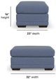 Flexsteel® Customizable Jewel Fabric Ottoman-2