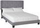 Bernards Lyla Gray Upholstered Queen Panel Bed-0