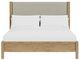 Riverside Furniture Davie Pale Oak King Upholstered Panel Bed-2
