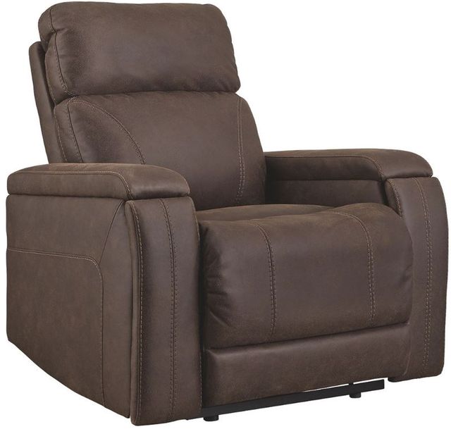 Signature Design by Ashley® Rowlett Walnut Power Recliner-2