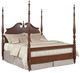 Kincaid® Hadleigh Clear Black Cherry Rice King Carved Bed-0