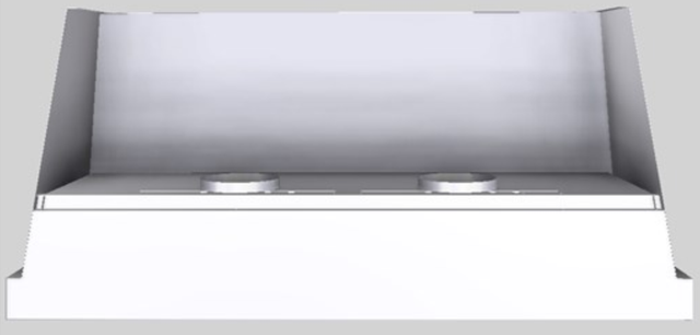 Vent-A-Hood® Designer Series 66" White Wall Mounted Range Hood-3