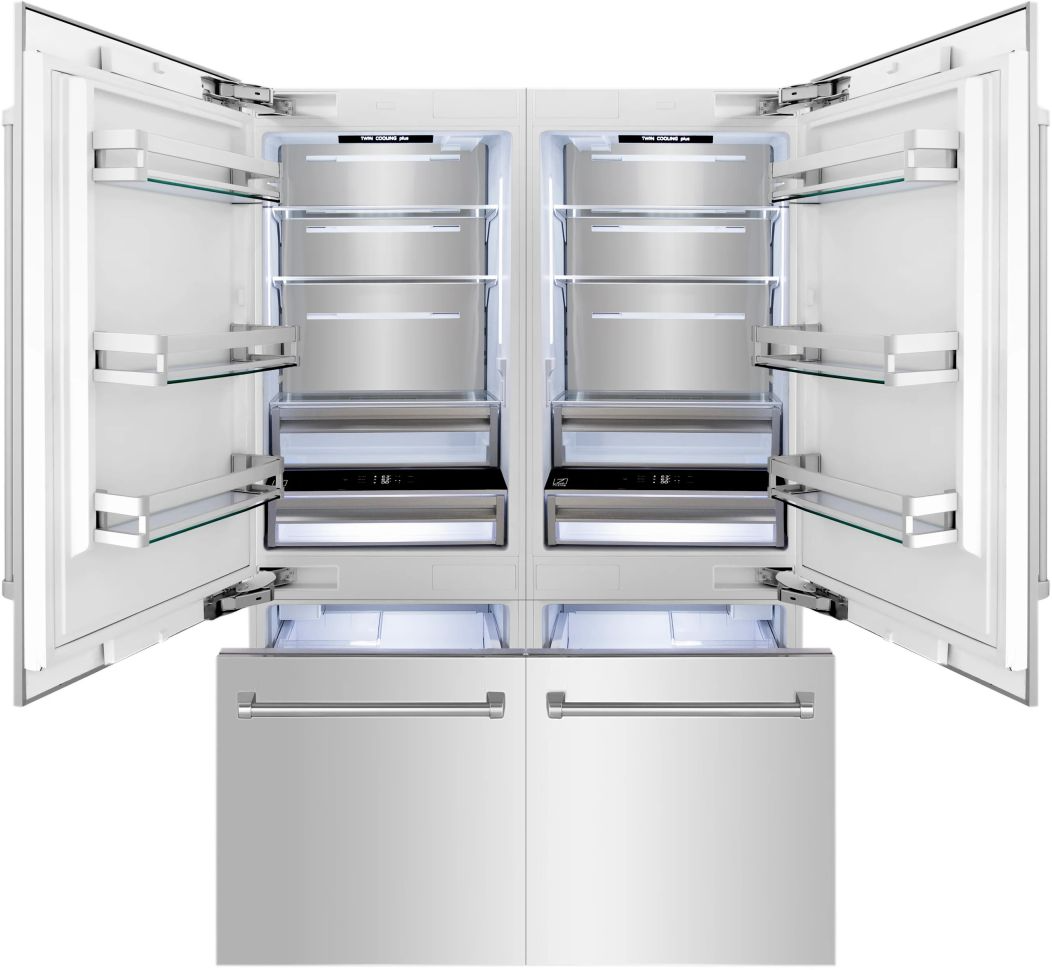 ZLINE 60 In. 32.2 Cu. Ft. Stainless Steel Built In French Door