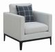 Coaster® Apperson Light Grey Cushioned Back Chair-0
