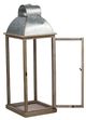 A & B Home 3-Piece Brown/Silver Outdoor Lantern Set-1