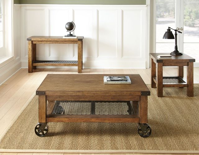 Steve Silver Co. Hailee Antique Oak End Table-1