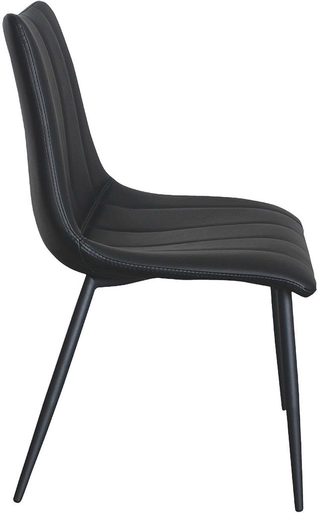 Moe's Home Collection Alibi 2-Piece Matte Black Dining Chair Set-1
