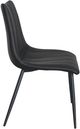 Moe's Home Collection Alibi 2-Piece Matte Black Dining Chair Set-1