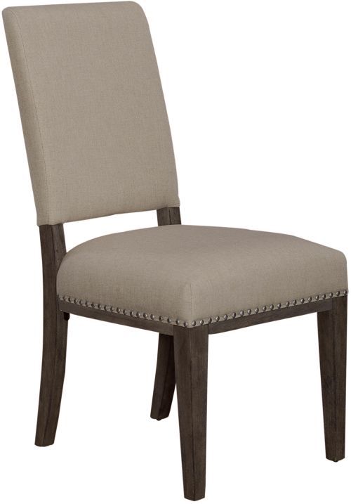 Liberty Furniture Westfield 5-Piece Havana Brown/Sand Round Pedestal Dining Set-3
