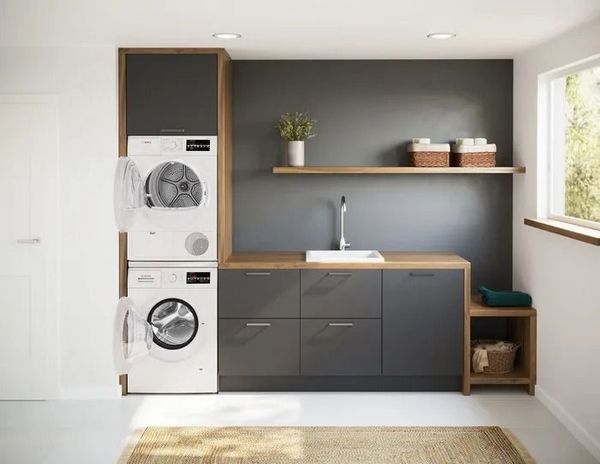 Bosch 300 Series 24" White Front Load Electric Dryer