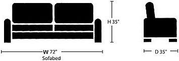 Edgewood Furniture Pottery Clay Sofa Bed-2