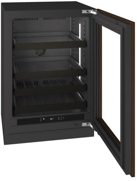 U-Line® Seamless Collection 24" 5.1 Cu. Ft. Panel Ready Beverage Center with Glass Door-4
