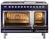 Ilve® Nostalgie II Series 48" Midnight Blue Pro Style Dual Fuel Range-2