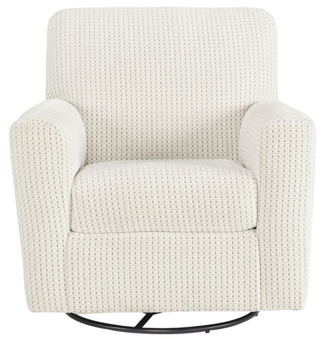 Signature Design by Ashley® Herstow Ivory Swivel Glider Accent Chair-1