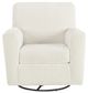 Signature Design by Ashley® Herstow Ivory Swivel Glider Accent Chair-1