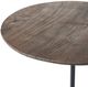 Renwil® Argos Walnut Side Table with Matte Black Base-2