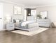 Homelegance® Linea Cream/Pearl White California King Panel Bed-1