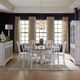 Liberty Furniture Magnolia Manor 7-Piece Antique White/Weathered Bark Optional Round Pedestal Dining Set-1