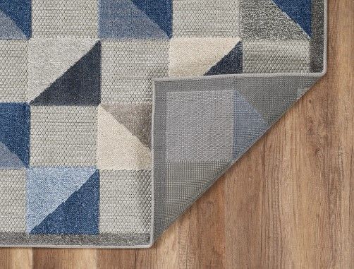 KAS Rugs Calla Blue Scope 5'x7' Area Rug-1