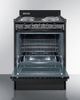 Summit® 24" Black Freestanding Electric Range-2