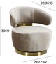TOV Furniture Austin Champagne Swivel Accent Chair-2