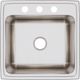 Elkay Lustertone® Classic Lustrous Satin 22" x 22" x 12-1/8" 3-Hole Single Bowl Drop-In Sink-1