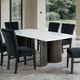 Furniture of America® Selsey White Stone Top Dining Table with Dark Walnut Base-2