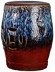 A & B Home Blue/Brown Tove Ceramic Outdoor Stool-0