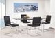 Mazin Furniture Lyrica Glass Top Rectangle Dining Table with Chrome Base -4