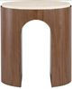 Hooker® Furniture Eleana Light Caramel End Table with Medium Wood Base-2