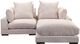 Moe's Home Collection Tumble Nook 3-Piece Cappuccino L-Shaped Modular Sectional and Ottoman-0