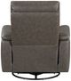 Homelegance® Hadley Dark Brown Leather Manual Swivel Glider Reclining Chair-4