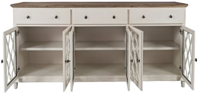 Jofran Inc. Aurora Hills Brushed White 6-Door Accent Chest-2