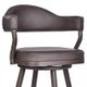 Armen Living Justin Vintage Brown 26" Counter Stool-3