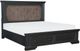 Mazin Furniture Bolingbrook Wire Brushed Charcoal/Brown Queen Bed-1