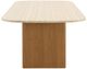 ACME Furniture Lidi Beige Dining Table with Brown Natural Base-4