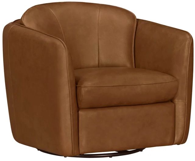 Parker House® Norwood Renaissance Chestnut Swivel Glider Accent Chair-0