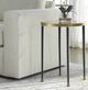 Uttermost® Stiletto Glass Top Side Table with Black Legs-1