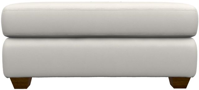 La-Z-Boy® Charlie Ivory Leather Ottoman-1