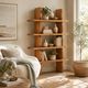 Crestview Theo Brown 4-Shelf Etagere-1