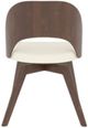 Canadel Downtown 5189 Spice Washed Upholstered Swivel Dining Side Chair-3