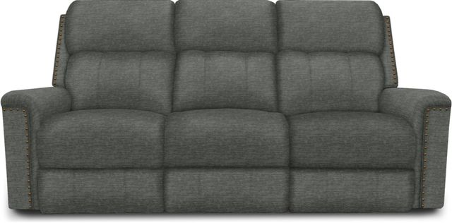 Creek Side Customs Customizable EZ Motion Double Reclining Sofa with Nailhead Trim-4