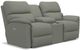 La-Z-Boy® Brooks Fossil Power Reclining Loveseat with Headrest and Console-1