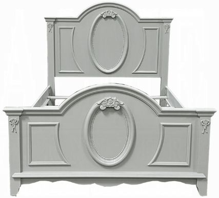 ACME Furniture Flora Gray Full Panel Bed-2