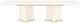 Michael Amini® La Terrazza Creamy Pearl Double Pedestal Dining Table-3