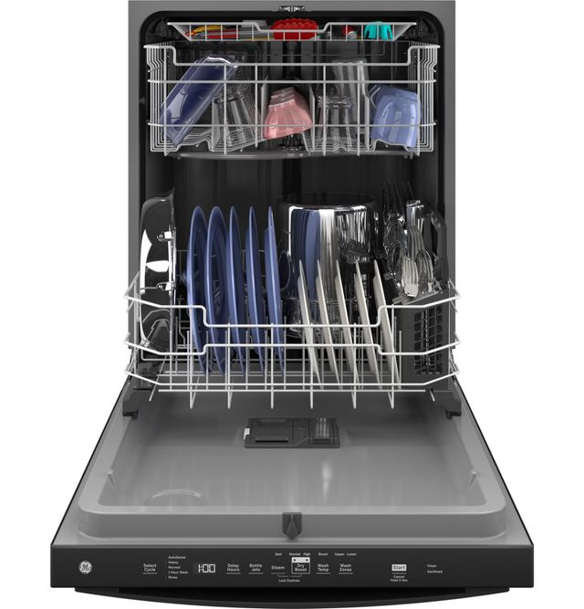 GE® 24" Black Built-In Dishwasher with Sanitize Cycle and Dry Boost-3