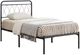 IFDC Black Youth Single Platform Bed-0