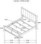 Coaster® Gran Park 4-Piece Beige/Dark Cocoa Eastern King Bedroom Set-5