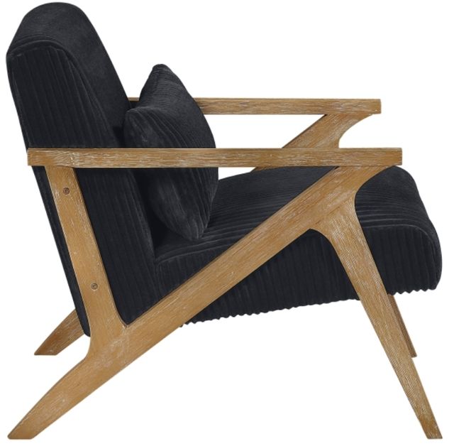 Homelegance® Chevron Black/Brown Accent Chair-3