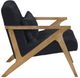 Homelegance® Chevron Black/Brown Accent Chair-3